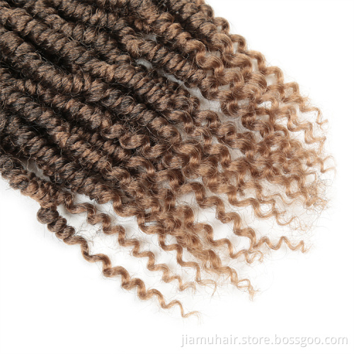 Spring Twist Hair Pretwisted 14-18 inch Bomb Twist Fluffy Synthetic Pre looped Passion Twist Crochet Braids 24 Root
